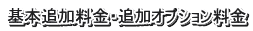 基本追加料金・追加オプション料金